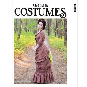 McCall's Sewing Pattern Costumes M8191 Misses' Victorian Skirt Top Size 6-14